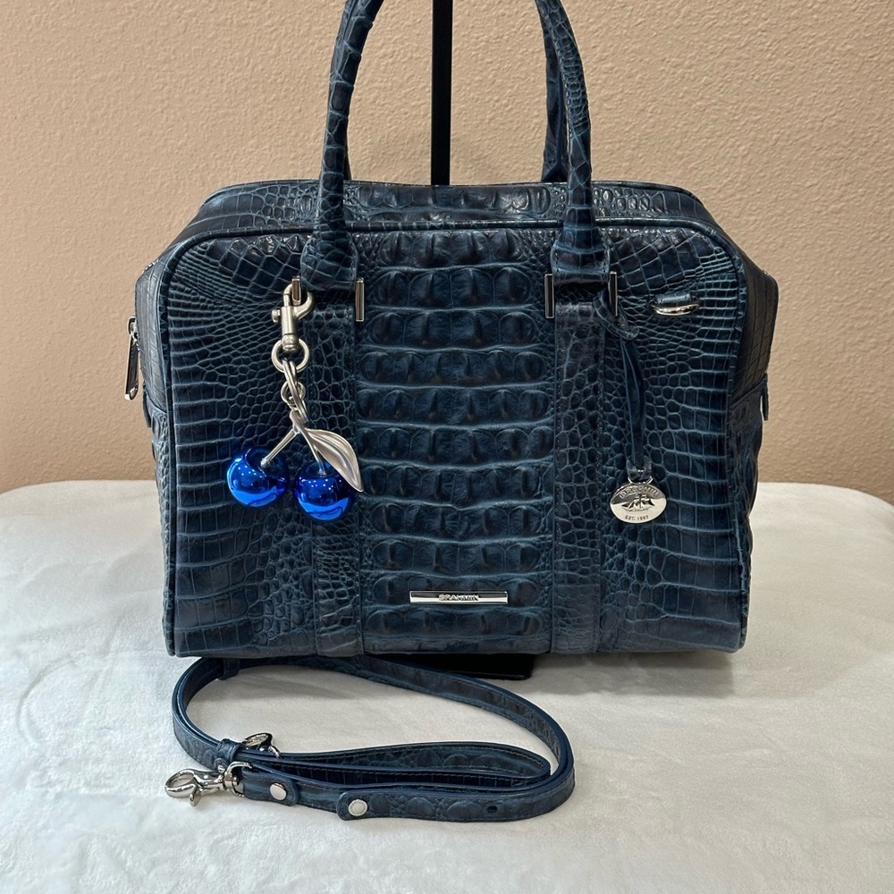 Brahmin Marissa in Navy Tidewater - Picture 13 of 13